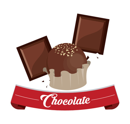 Chocolate concept with icon design, vector illustration 10 eps graphic.のイラスト素材