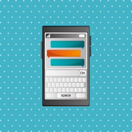 SMS concept with icon design, vector illustration 10 eps graphic.のイラスト素材