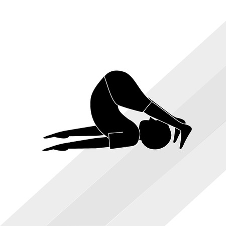 Yoga concept with icon design, vector illustration 10 eps graphic.のイラスト素材