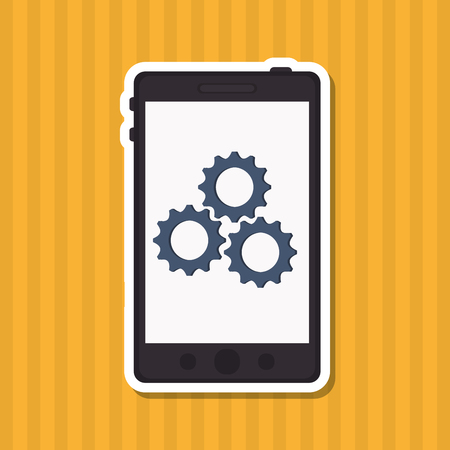 Smartphone concept with icon design, vector illustrationのイラスト素材