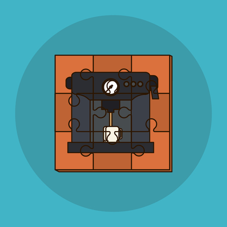 Puzzle concept with icon design, vector illustrationのイラスト素材