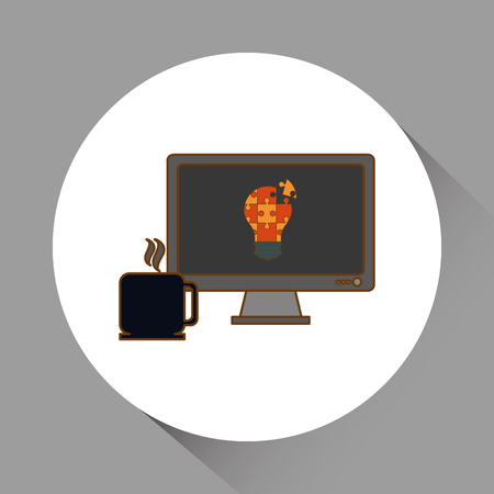 Puzzle concept with icon design, vector illustrationのイラスト素材