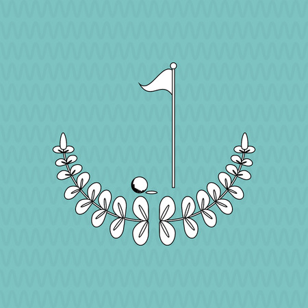 Golf concept with icon design, vector illustrationのイラスト素材