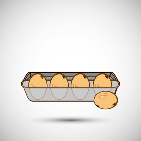 Breakfast concept with icon design, vector illustrationのイラスト素材