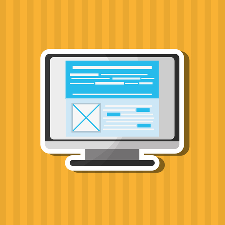 Responsive web design concept with icon design, vector illustration 10 eps graphicのイラスト素材