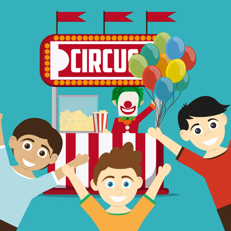 Circus  concept with carnival icon design, vector illustration 10 eps graphic.のイラスト素材