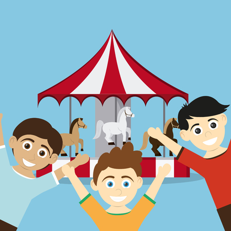 Circus  concept with carnival icon design, vector illustration 10 eps graphic.のイラスト素材