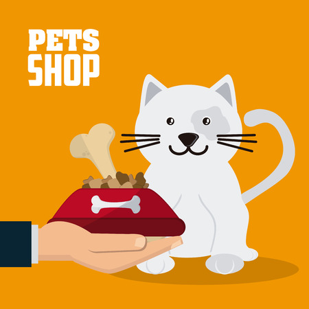 Pet shop concept with icon design, vector illustration 10 eps graphic.のイラスト素材