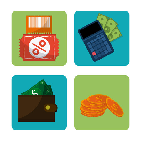 Shopping concept with payment icon design, vector illustration 10 eps graphic.のイラスト素材