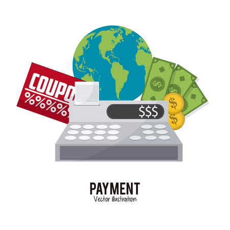 Shopping concept with payment icon design, vector illustration 10 eps graphic.のイラスト素材