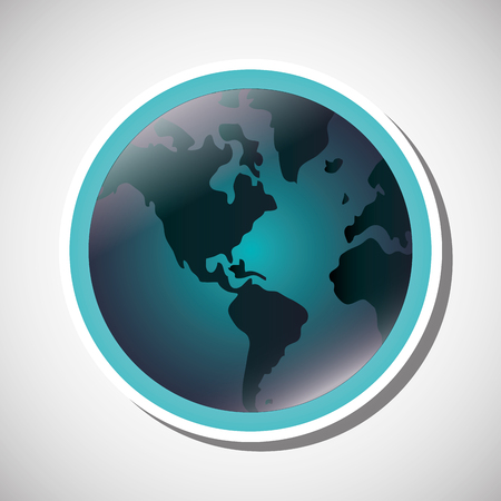 Save world concept with icon design, vector illustration 10 eps graphicのイラスト素材