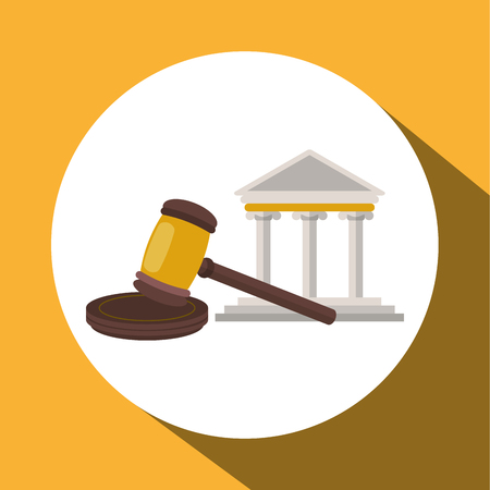 Law and Justice concept with icon design, vector illustration 10 eps graphic.のイラスト素材