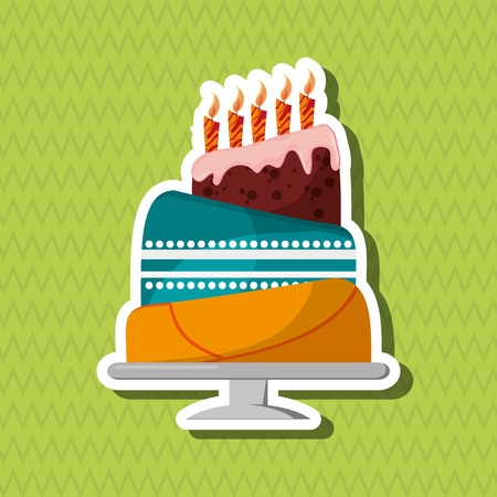 Cake concept with icon design, vector illustration 10 eps graphicのイラスト素材