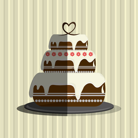Cake concept with icon design, vector illustration 10 eps graphicのイラスト素材
