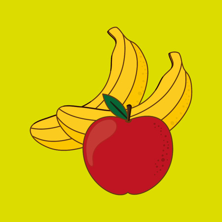 Fruits  concept with icon design, vector illustration 10 eps graphicのイラスト素材