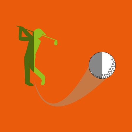 Golf concept with icon design, vector illustration 10 eps graphicのイラスト素材