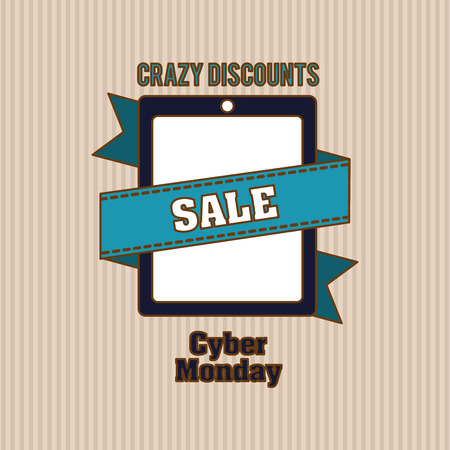 Cyber Monday concept with icon design, vector illustration 10 eps graphic.のイラスト素材