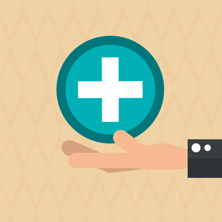 Medical care concept with icon design, vector illustration 10 eps graphic.のイラスト素材