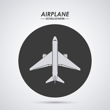 Airplane concept with icon design, vector illustration 10 eps graphicのイラスト素材