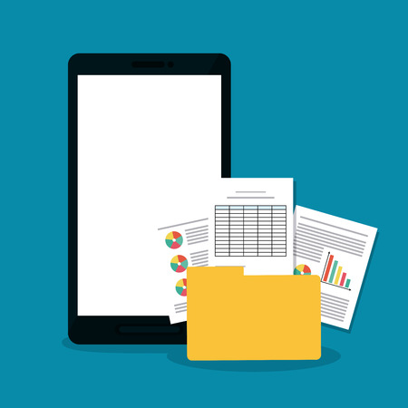 Spreadsheet concept with icon design, vector illustration 10 eps graphicのイラスト素材