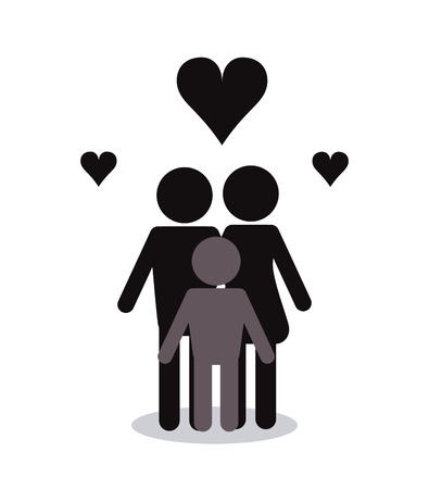 Family  concept with icon design, vector illustration 10 eps graphic.のイラスト素材