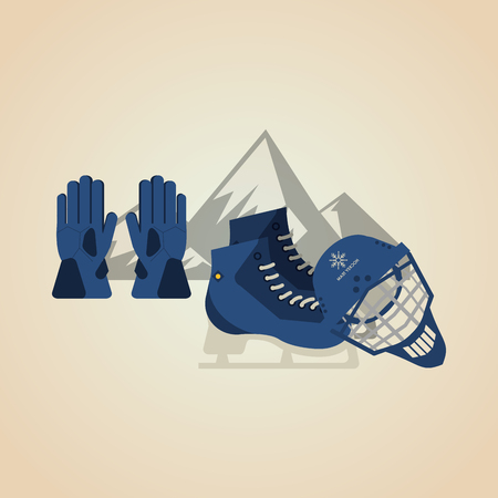 winter sport concept with icon design, vector illustration 10 eps graphic.のイラスト素材