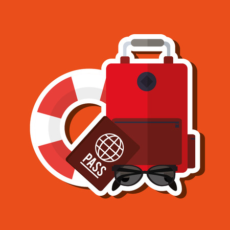 Travel concept with icon design, vector illustration 10 eps graphicのイラスト素材