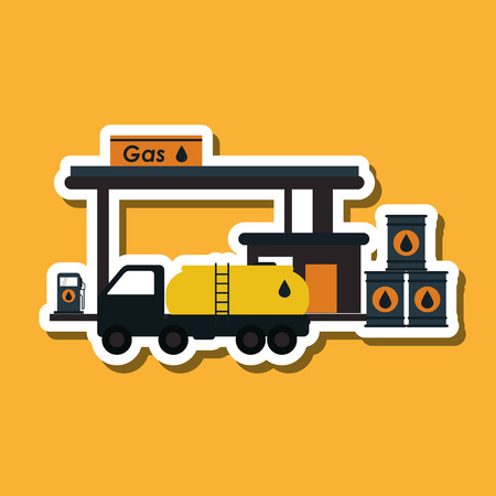 Oil Industry concept with icon design, vector illustration 10 eps graphicのイラスト素材