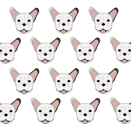 Dog concept with french bulldog icon design, vector illustration 10 eps graphic.のイラスト素材