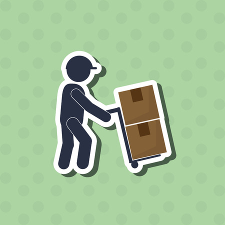 Delivery with icon design, vector illustration 10 eps graphic.のイラスト素材