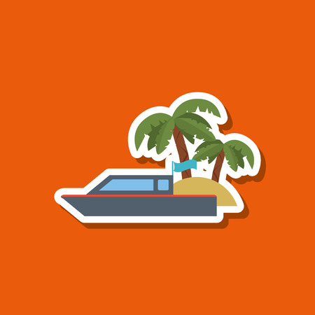 Vacations concept with icon design, vector illustration 10 eps graphic.のイラスト素材