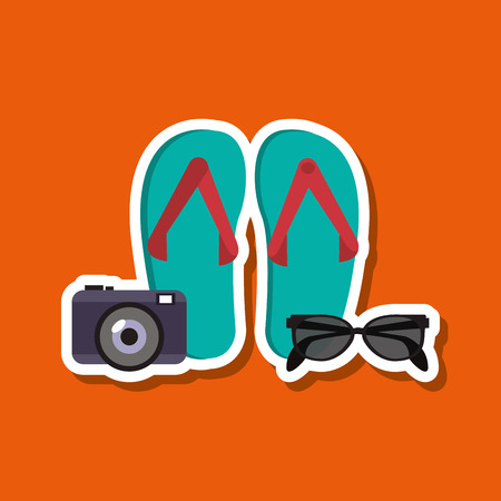 Vacations concept with icon design, vector illustration 10 eps graphic.のイラスト素材