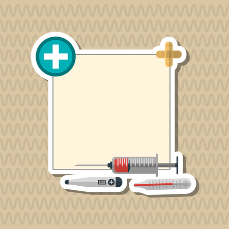 medical care concept with icon design, vector illustration 10 eps graphic.のイラスト素材