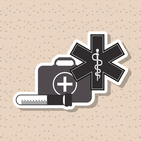 medical care concept with icon design, vector illustration 10 eps graphic.のイラスト素材