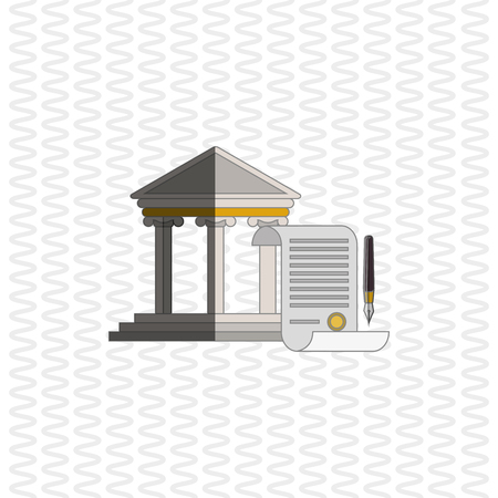 Law and Justice concept with icon design, vector illustration 10 eps graphic.のイラスト素材