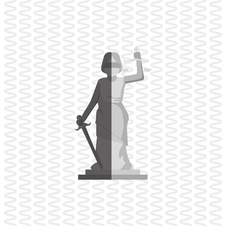 Law and Justice concept with icon design, vector illustration 10 eps graphic.のイラスト素材