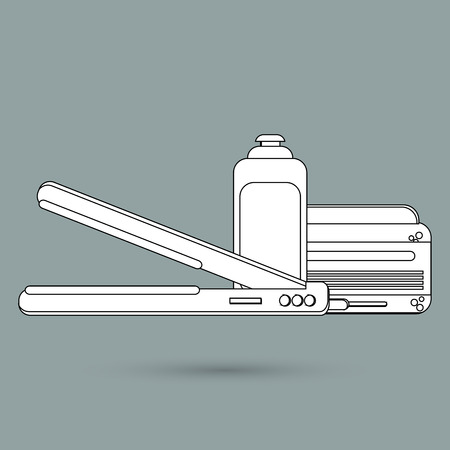 Hair salon  concept with icon design, vector illustration 10 eps graphic.のイラスト素材