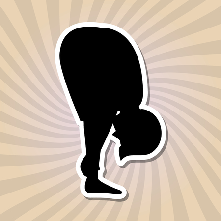 Yoga concept with icon design, vector illustration 10 eps graphic.のイラスト素材