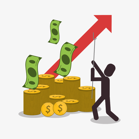 Profit concept with icon design, vector illustration 10 eps graphic.のイラスト素材