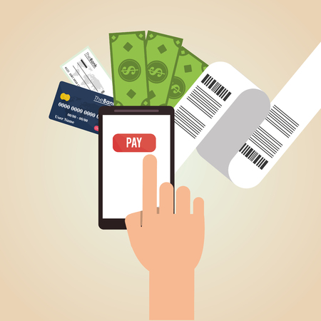 Money concept with payment  icon design, vector illustration 10 eps graphic.のイラスト素材