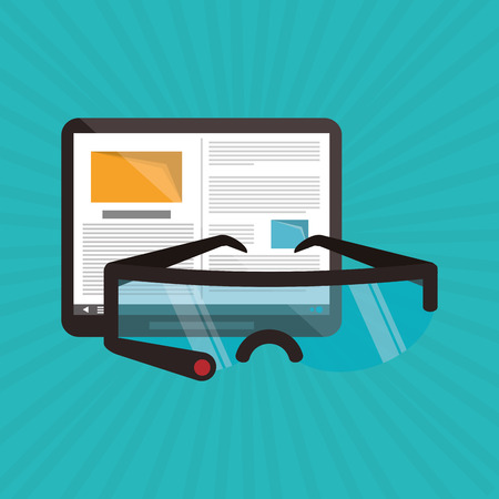 Wearable technology concept with icon design, vector illustration 10 eps graphic.のイラスト素材