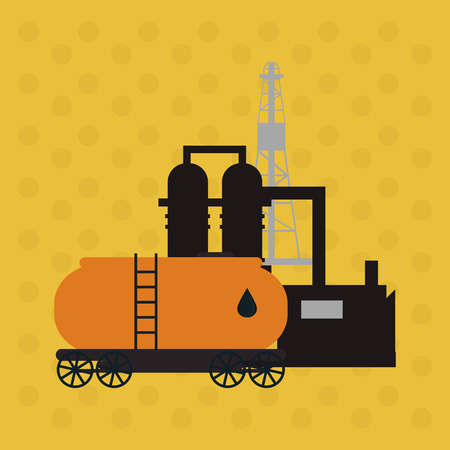 Oil industry concept with icon design, vector illustration 10 eps graphic.のイラスト素材