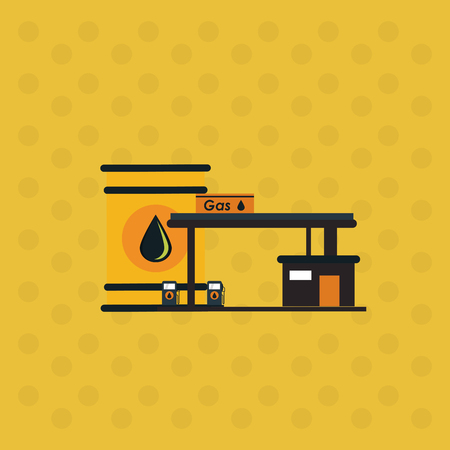 Oil industry concept with icon design, vector illustration 10 eps graphic.のイラスト素材