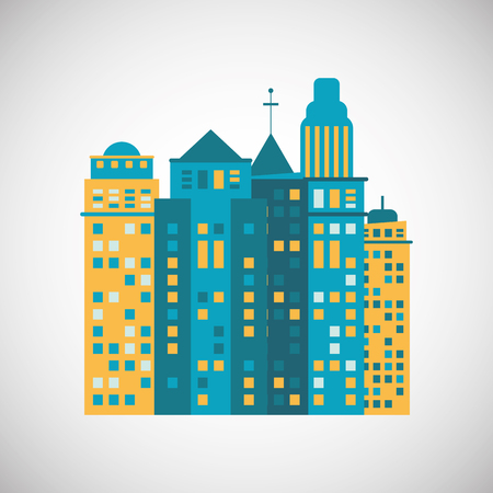 City concept with buidling  icon design, vector illustration 10 eps graphic.のイラスト素材