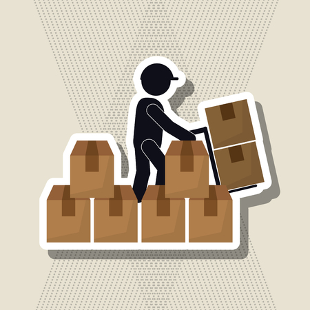 Delivery concept with icon design, vector illustration 10 eps graphic.のイラスト素材