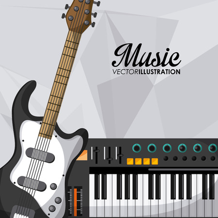 Music concept with icon design, vector illustration 10 eps graphic.のイラスト素材