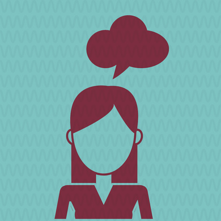 People concept with woman icon design, vector illustration 10 eps graphic.のイラスト素材