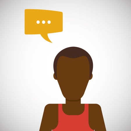 People concept with bubble icon design, vector illustration 10 eps graphic.のイラスト素材