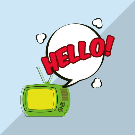 Retro concept with tv icon design, vector illustration 10 eps graphic.のイラスト素材