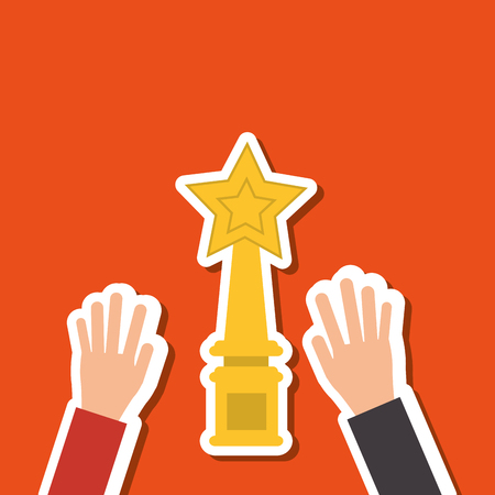 Winner concept with competition icon design, vector illustration 10 eps graphic.のイラスト素材